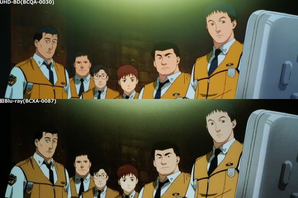 旧Blu-rayではわからなかった暗部の境界もくっきり(『ＷＸIII 機動警察パトレイバー』)