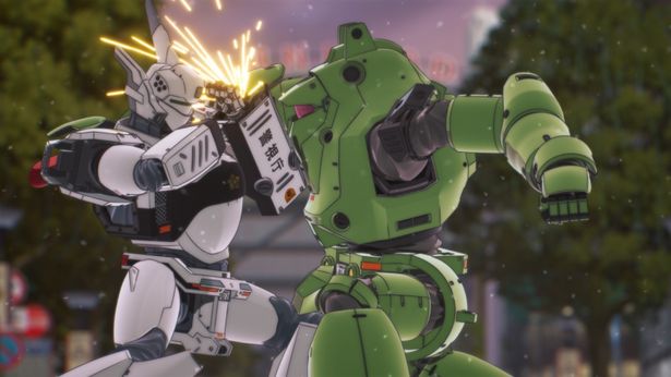“日常”を描くギャグ要素と、ダイナミックなアクションは新作でも健在(『機動警察パトレイバー EZY』)