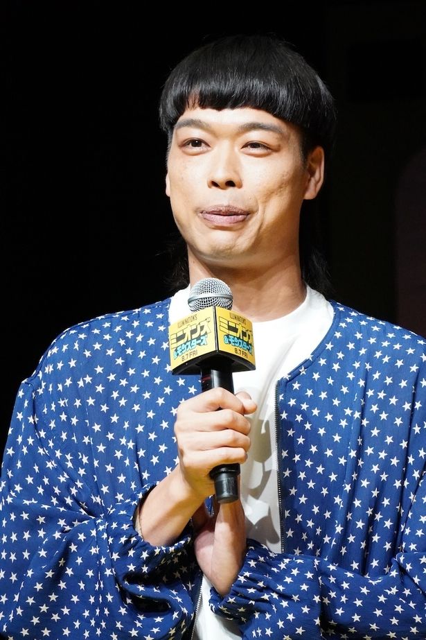 日本語吹替版キャスト報告会イベントに出席した、バッテリィズのエース