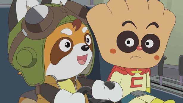 映画『それいけ！アンパンマン パンタンと約束の星』でパンタンとクリームパンダが一緒に“虹の星”を目指す