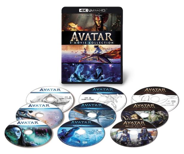 『アバター：4K UHD ３ムービー・コレクション＜4K UHD＋ブルーレイ／9枚組＞』も発売される