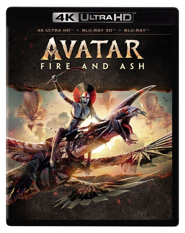 『アバター：ファイヤー・アンド・アッシュ 4K UHD ＋3D＋ブルーレイ セット』ジャケット