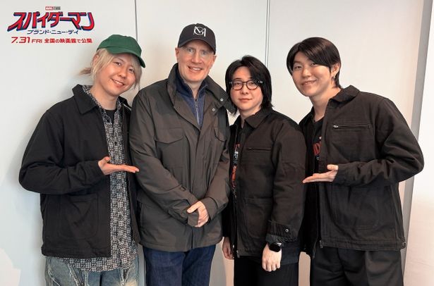 Mrs. GREEN APPLEとマーベル・スタジオ社長のケヴィン・ファイギ