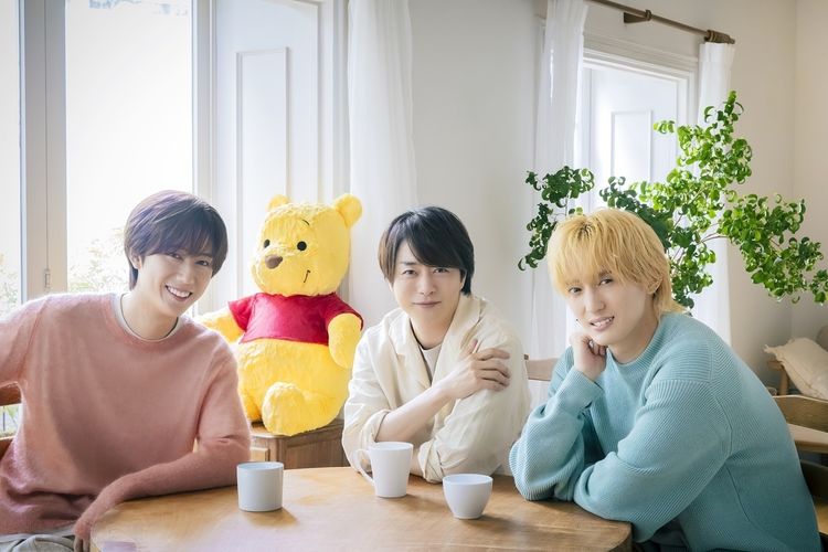 「くまのプーさん」100周年プロジェクトのアンバサダーに櫻井翔、阿部亮平、川島如恵留が就任！“なんにもしないをする"大切さを語る