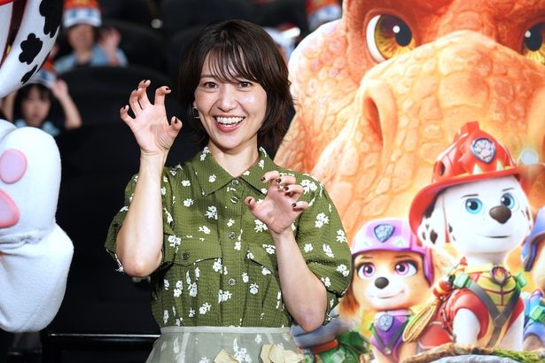 「ガオガオポーズ」でフォトセッション