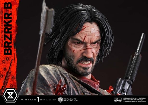 【画像を見る】キアヌ原作コミック「BRZRKR」から怒れる表情がたまらない主人公がフィギュアに！(「リアルエリートマスターライン BRZRKR B」)
