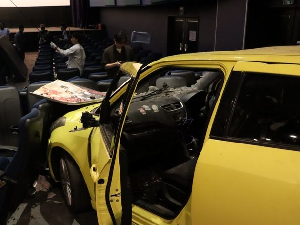 大役を務めた撮影車