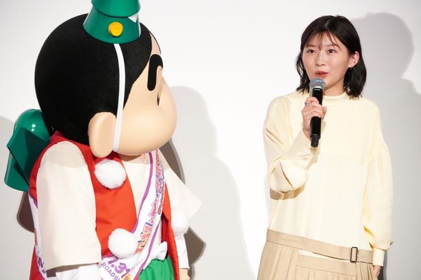 『映画クレヨンしんちゃん 奇々怪々！オラの妖怪バケ～ション』初日舞台挨拶の様子