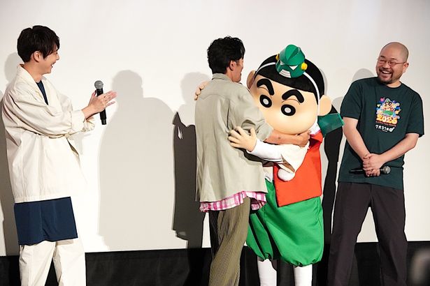 『映画クレヨンしんちゃん 奇々怪々！オラの妖怪バケ～ション』初日舞台挨拶の様子