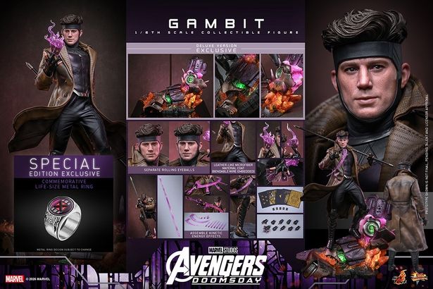 セット内容はこちら(「【ムービー・マスターピース】『アベンジャーズ／ドゥームズデイ』1/6スケールフィギュア ガンビット(デラックス版)[ボーナスアクセサリー付き]」)