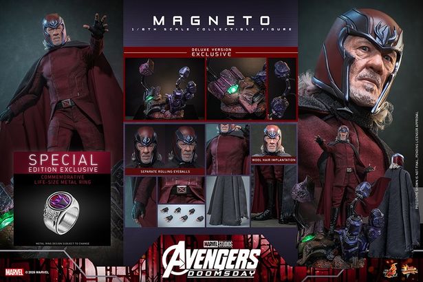 セット内容はこちら(「【ムービー・マスターピース】『アベンジャーズ／ドゥームズデイ』1/6スケールフィギュア マグニートー(デラックス版)[ボーナスアクセサリー付き]」)