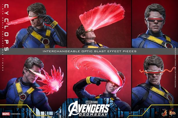 多彩なビームを表現できるぞ(「【ムービー・マスターピース】『アベンジャーズ／ドゥームズデイ』1/6スケールフィギュア サイクロップス」)