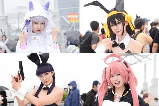 バニースーツや水着衣装を着こなす、アニメ＆ゲームヒロインに扮したコスプレイヤーが一堂に集結！