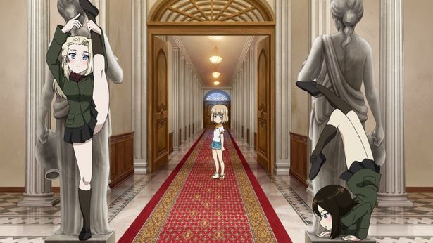 「ガールズ＆パンツァー もっとらぶらぶ作戦です！」場面写真