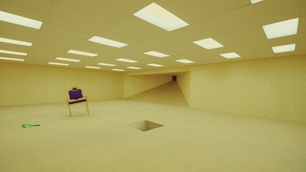 撮影のために約3万平方フィートに及ぶ“バックルームズ”のセットが作られた