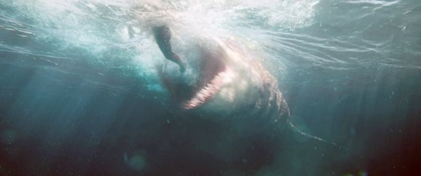 水中でのこの迫力！怖い！(『MEG ザ・モンスター』)