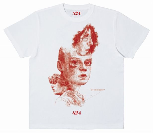 A24公認『ブリング・ハー・バック』ヒグチユウコ イラスト 日本オリジナルTシャツ(ホワイト)9,900円(税込)※日本初のA24公式ECサイト「A24 STORE」でのオンライン受注販売のみ。ホラー特区!!でサンプルをご覧いただけます