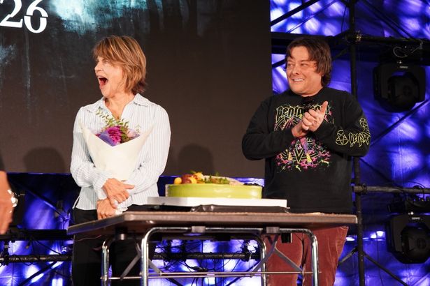 会場も一緒に誕生日をお祝い