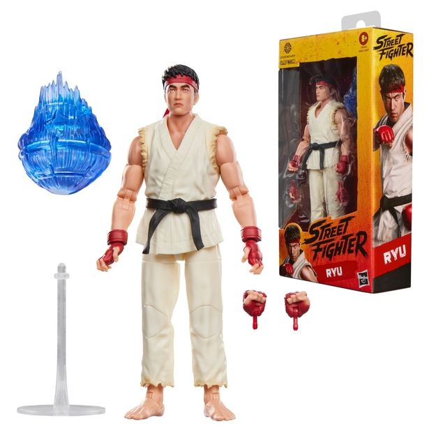 付属品などセットの内容はこちら(「ストリートファイター／ザ・ムービー: リュウ 1/12 アクションフィギュア」)