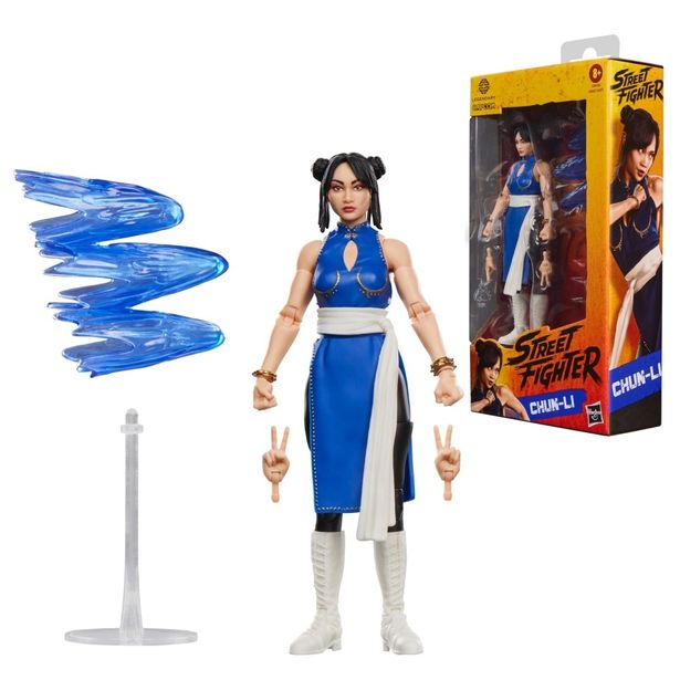 付属品などセットの内容はこちら(「ストリートファイター／ザ・ムービー: 春麗 1/12 アクションフィギュア」)