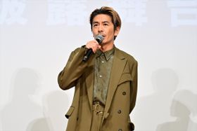森田剛、主演映画『見上げてごらん』完成披露上映会舞台挨拶に登場