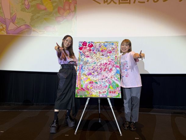 トークイベントに登壇した中川真緒プロデューサーと多田香奈子プロデューサー