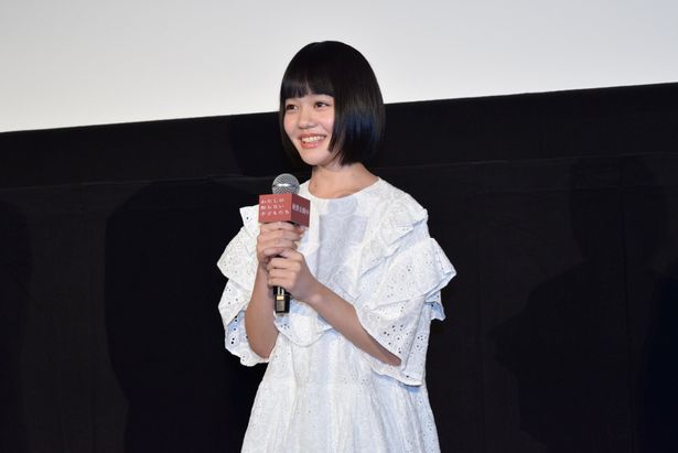 無事に公開初日を迎えられた喜びを語る小八重葵美