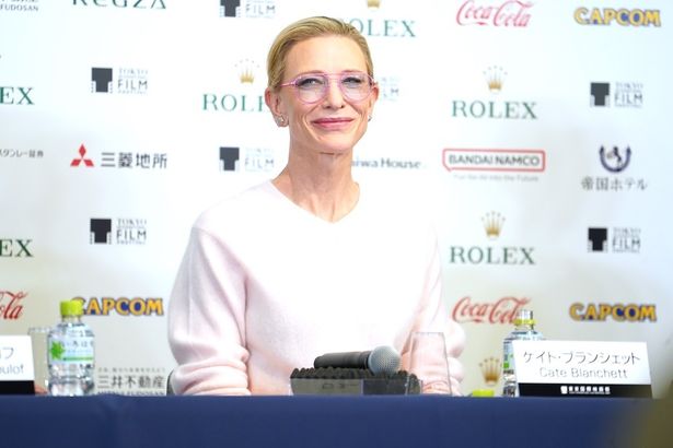 第39回東京国際映画祭(TIFF)にて開催された「ディスプレイスメント・フィルム・ファンド」のQ&Aに出席したケイト・ブランシェット(ディスプレイスメント・フィルム・ファンド 共同創設者・リーダー)