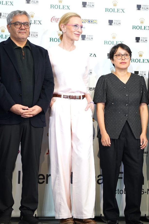 ラスロフ監督、ブランシェット、サダト監督はそれぞれの立場からファンド、そして映画への思いを語った