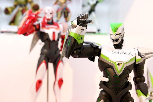 ハリウッド実写化が始動した「TIGER ＆ BUNNY」のフィギュアも多数展示