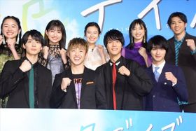 映画「虹色デイズ」完成披露試写イベントに出席した佐野玲於、中川大志、高杉真宙、横浜流星ら