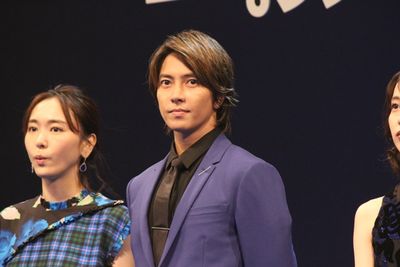 『劇場版 コード・ブルー -ドクターヘリ緊急救命-』の完成披露試写会に登場した山下智久