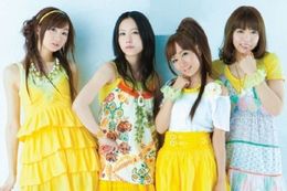 スーパー声優ガールズユニットという肩書きに偽りなしのスフィア(左から戸松遥、寿美菜子、高垣彩陽、豊崎愛生)