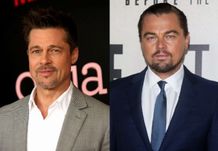 ブラッド・ピットとレオナルド・ディカプリオの写真が加工？