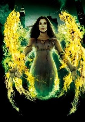 妖艶な魔法使いモルガナを演じるモニカ・ベルッチ。バルサザールとの関係も気になるところ