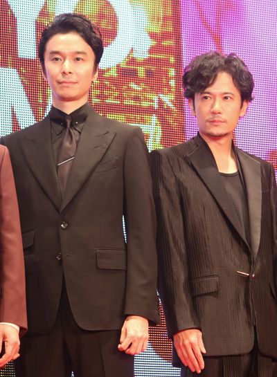 『半世界』で共演した稲垣吾郎と長谷川博己