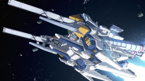 A装備と呼ばれる高機動用装備を装着したナラティブガンダム