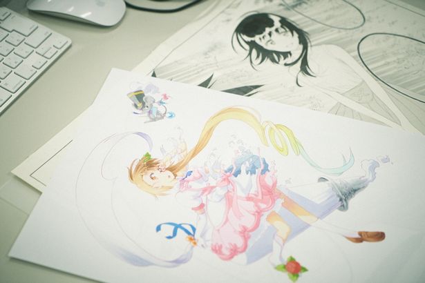 繊細なタッチで描かれた、貴重な生原稿が披露された