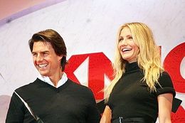 10年ぶりの共演となったトム・クルーズとキャメロン・ディアス（写真左から）