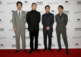 LAにダンススクールを開校し日米のエンタテイメント業界をつなぐLDHの面々。左から、小林直己、EXILE AKIRA、EXILE HIRO、今市隆二