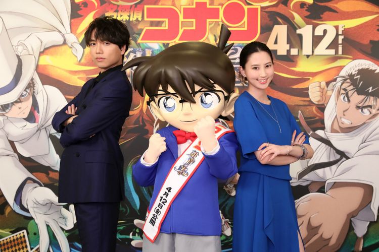 怪盗キッドに挑戦状！『名探偵コナン 紺青の拳』ゲスト声優に山崎育三郎＆河北麻友子