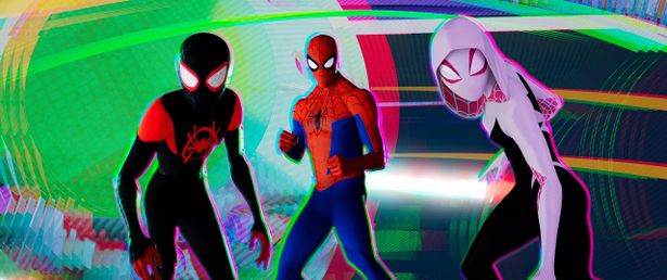 【写真を見る】スタイリッシュな映像に注目！スパイダーマンの初の劇場版アニメーション作品『スパイダーマン：スパイダーバース』