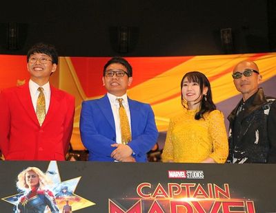 『キャプテン・マーベル』のジャパンプレミア舞台挨拶が開催された