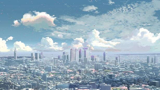 新海誠作品といえば新宿の風景(『秒速5センチメートル』)