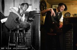 まるで太宰治が蘇ったよう!?BAR 「ルパン」の席に座る小栗旬