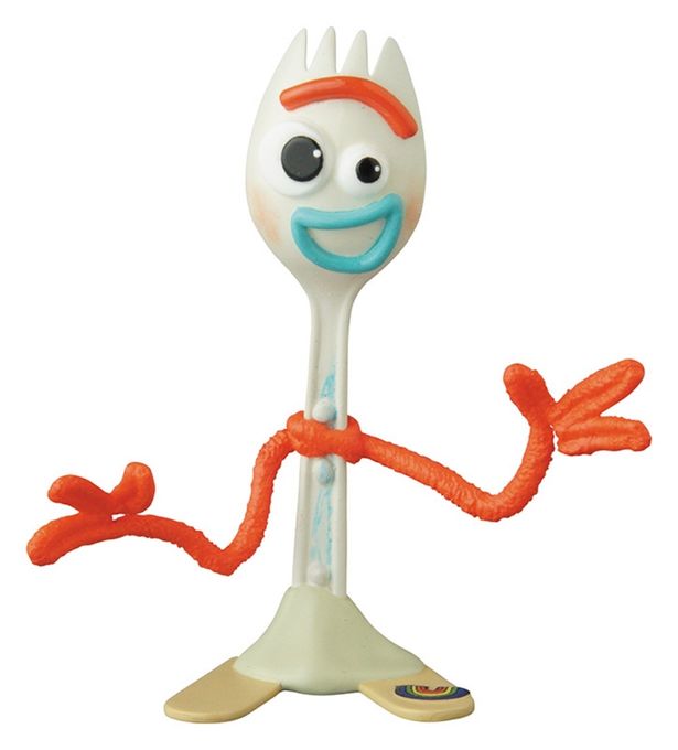 新キャラのフォーキーのフィギュアは手作り感がかわいい！(UDF TOY STORY4 FORKY)