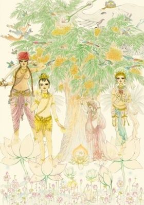 『手塚治虫のブッダ 赤い砂漠よ！美しく』特別前売鑑賞券の特典は漫画家・岡野玲子のイメージアートポストカード3枚