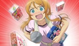 PSP「俺の妹がこんなに可愛いわけがない ポータブル」より。実は隠れオタクな可愛い妹・桐乃