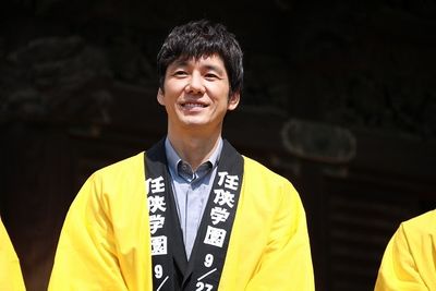 『任侠学園』ヒット祈願イベントに登壇した西島秀俊