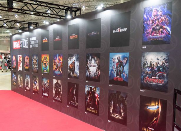 大ヒット作ばかりのマーベル・シネマティック・ユニバース作品ポスターも